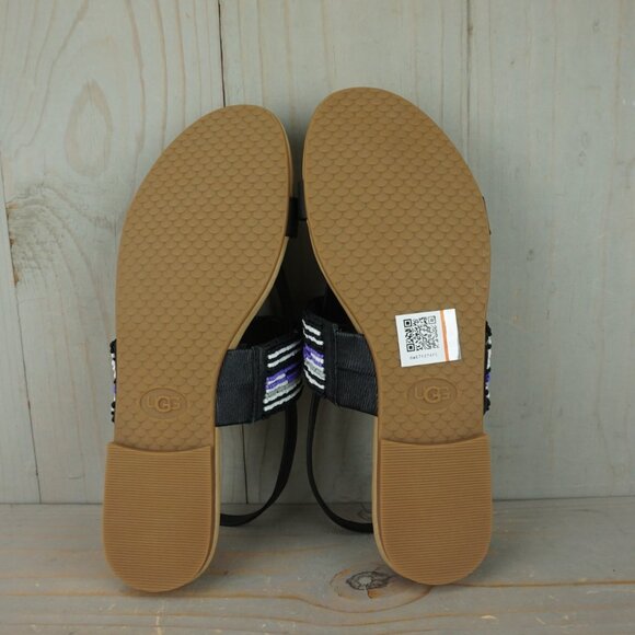- UGG VERONA SERAPE BEADS  BOHO  beaded SANDALS  nib - Picture 8 of 10